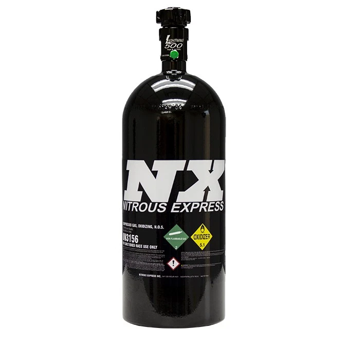 4.5kg (10Lb) Black Bottle w/ Lightning 500 Valve Nitrous Express NX11100