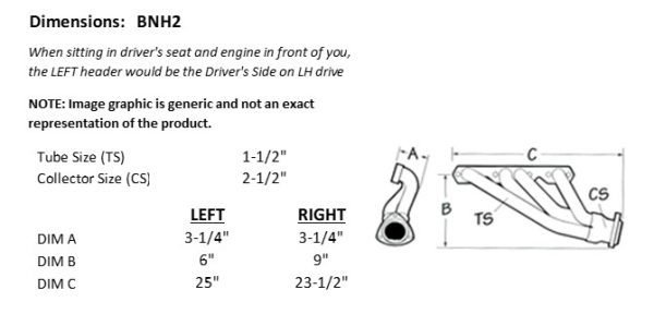 BNH2 Header Set, Buick Nailhead, Riviera - Image 2